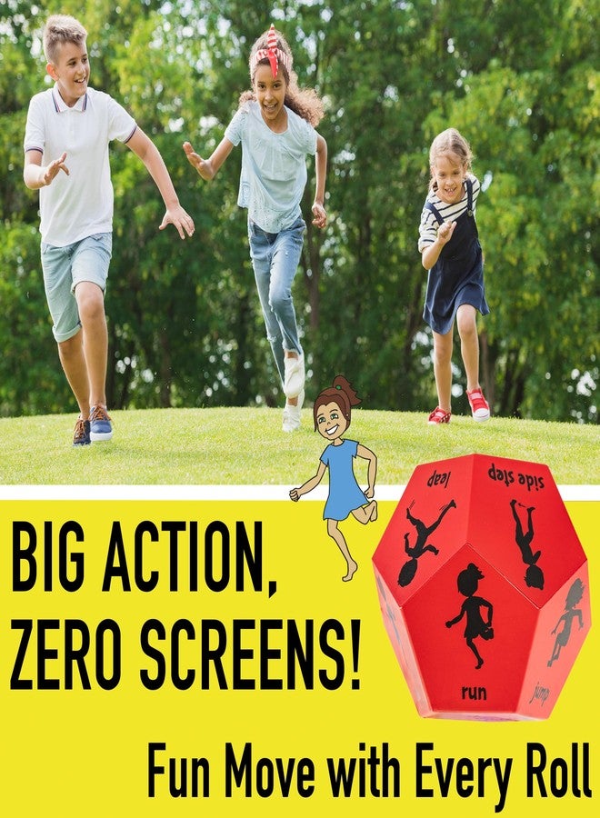 Covelico Exercise Dice for Kids Physical Education Equipment, Gymnastics Games for Indoor Obstacle Course for Kids, Outdoor Gross Motor Toys & Indoor Recess Work Out Game, Gymnastics Toys Ages 3+ - Image 2